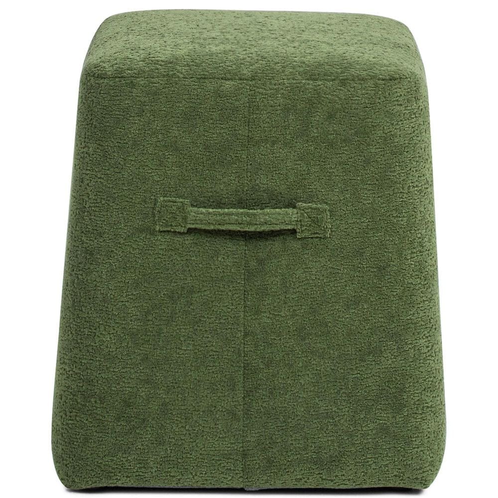 Jennifer Taylor Home Oliver Pouf in Moss Green, , large
