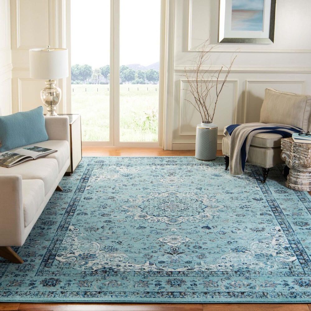 Safavieh Evoke EVK220E 10&#39; x 14&#39; Light Blue Area Rug, , large
