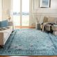 Safavieh Evoke EVK220E 10" x 14" Light Blue Area Rug, , large