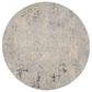 Nourison Rustic Textures Grey and Beige 7"10" Round Area Rug, , large