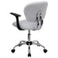 Flash Furniture Contemporary Swivel Task Chair in White, , large
