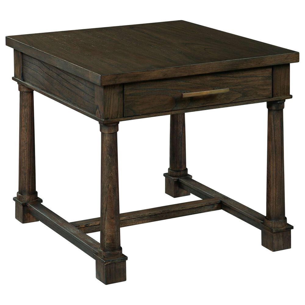 Hekman Linwood Rectangular End Table in Brown, , large