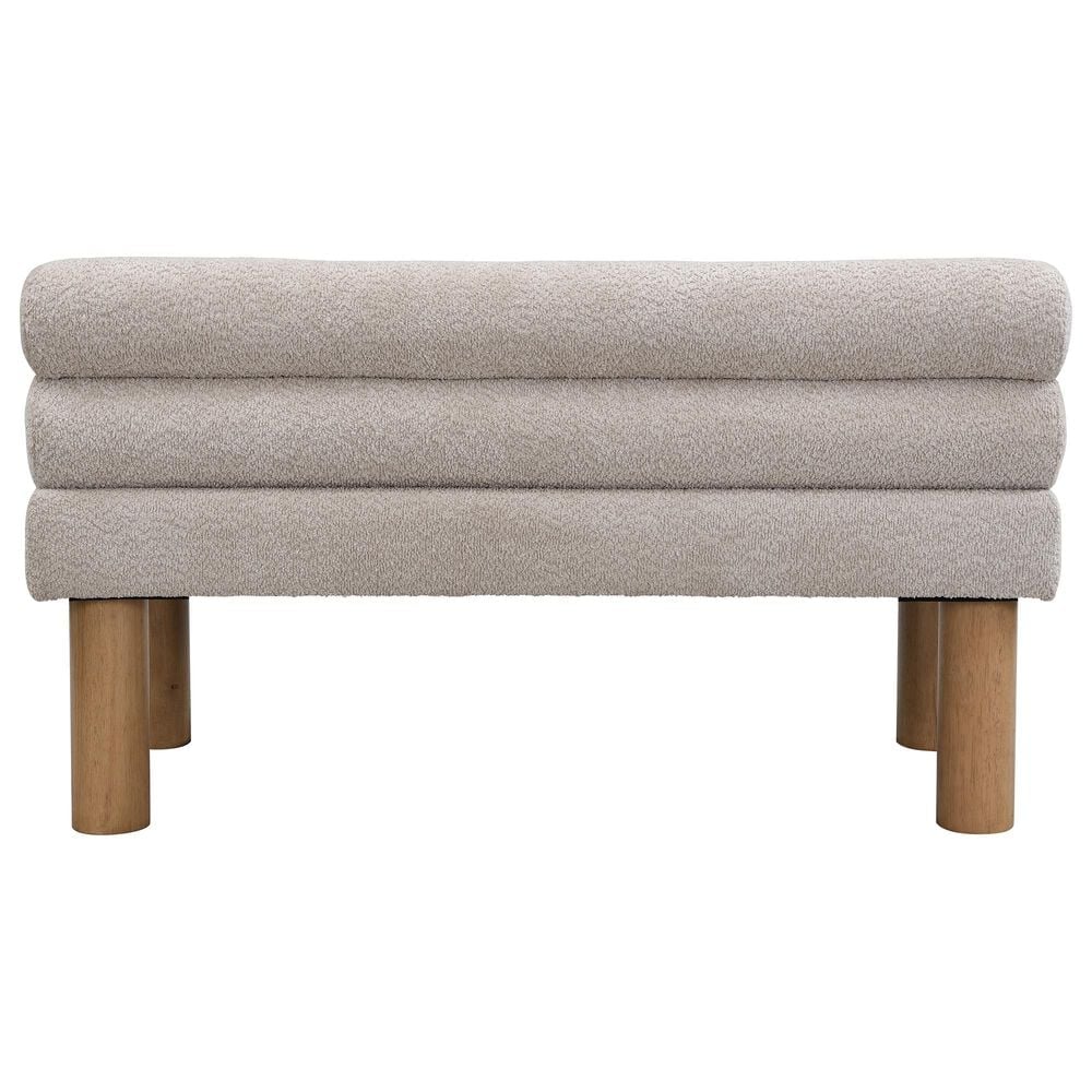 Hearth and Haven 52" Upholstered Dining Bench in Natural, , large