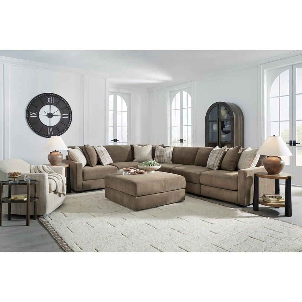 Ashley Camellia-Court Storage Ottoman in Coffee, , large