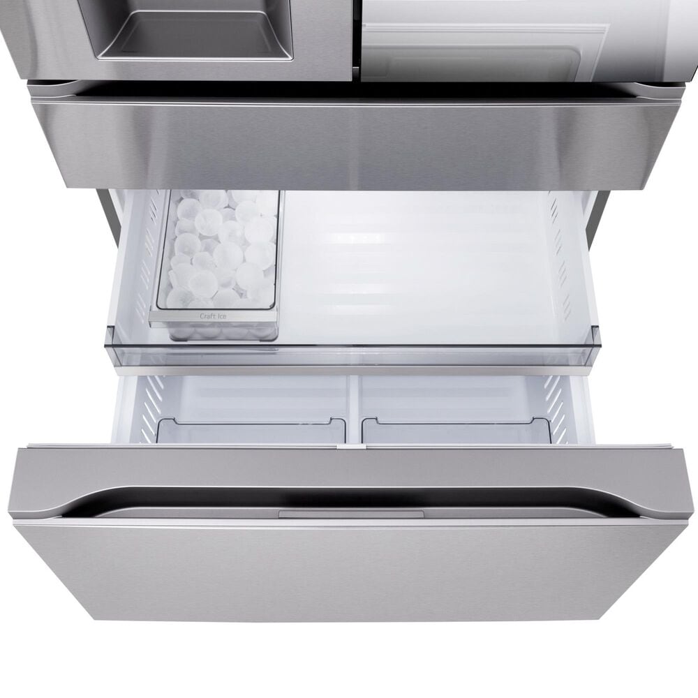 LG 28.6 Cu. Ft 4-Door French Door Refrigerator with Mirror Instaview in PrintProof Stainless Steel, , large