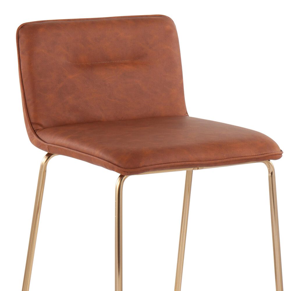 Lumisource Casper Counter Stool in Camel/Gold &#40;Set of 2&#41;, , large