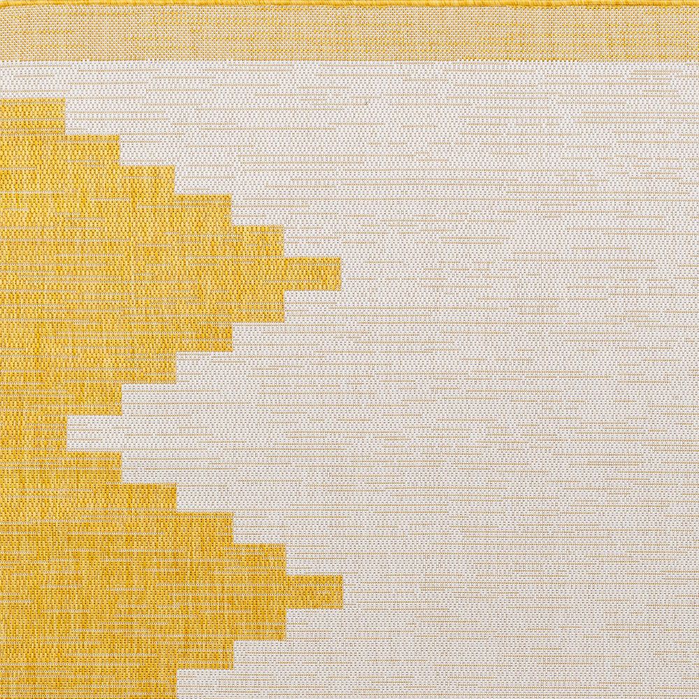 Surya Eagean EAG-2437 Mustard and Ivory 5&#39;3&quot; Round Indoor/Outdoor Area Rug, , large