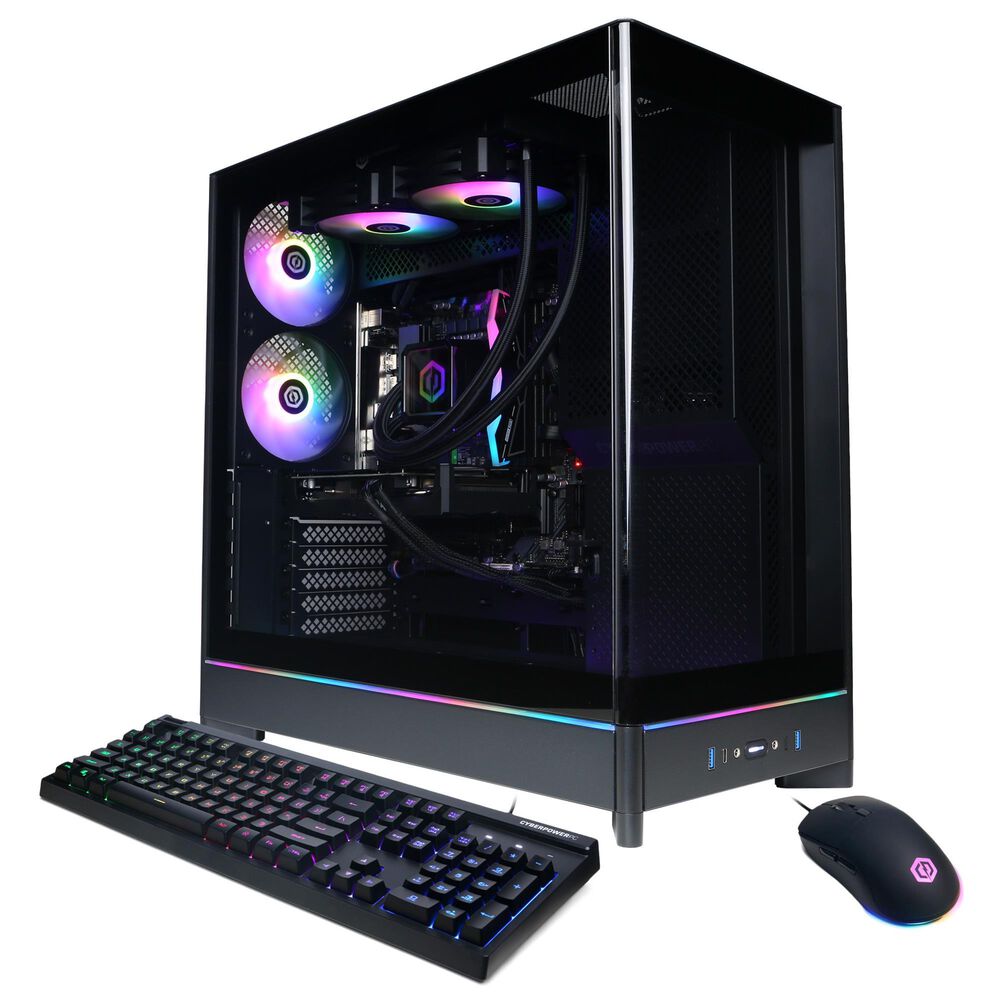 CyberPowerPC Gamer Supreme Gaming Desktop | Intel Core Ultra 7 265F - 16GB RAM - AMD Radeon RX 9060 XT Graphics - 2TB SSD in Black, , large