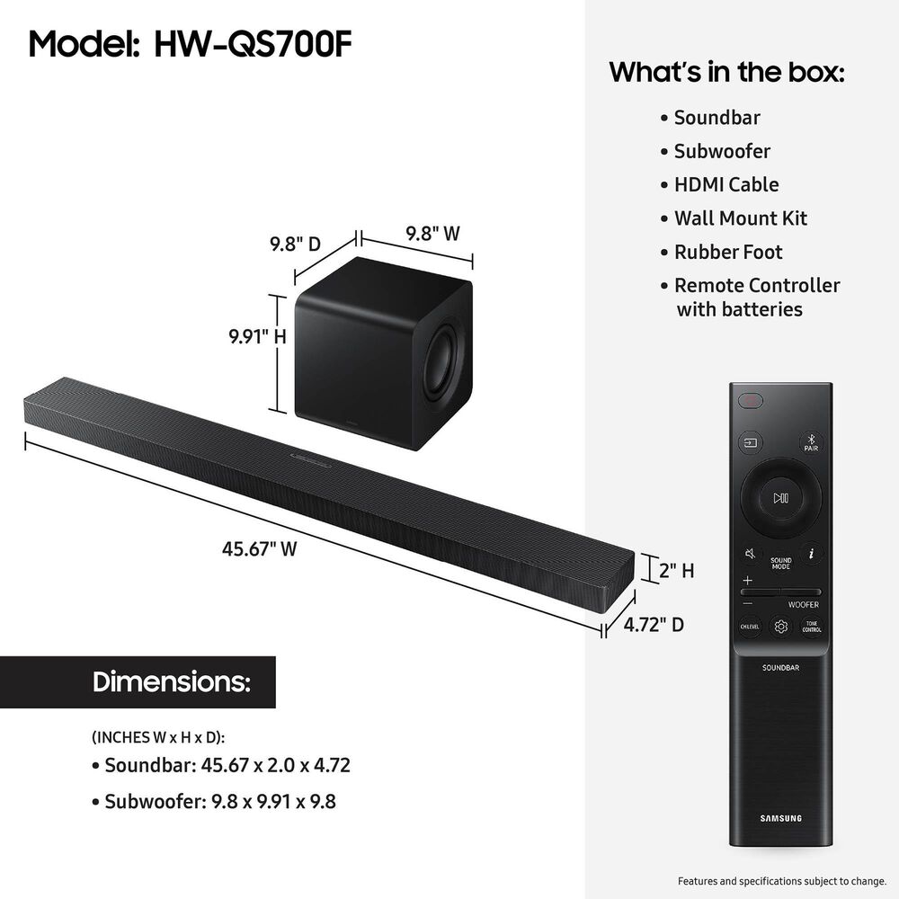 Samsung 100" Mini LED 4K M90H Samsung Vision AI Smart TV with Q-Series 3.1.2 Channel Soundbar System in Graphite Black, Black and Titan Black, , large