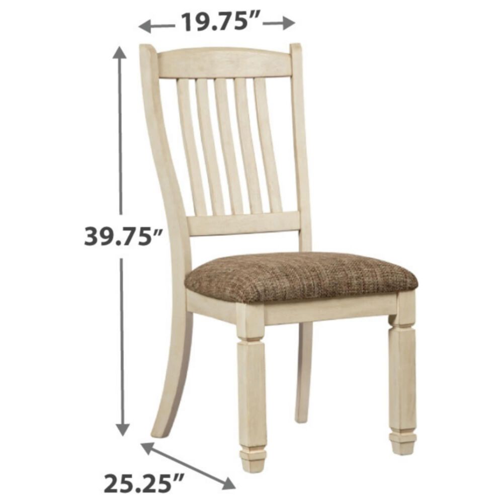 Signature Design by Ashley Bolanburg Side Chair in Antique White, , large