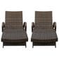 Ashley Kantana Patio Chaise Lounge in Brown (Set of 2), , large