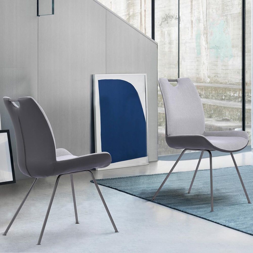 Blue River Coronado Dining Chair in Pewter and Gray (Set of 2), , large