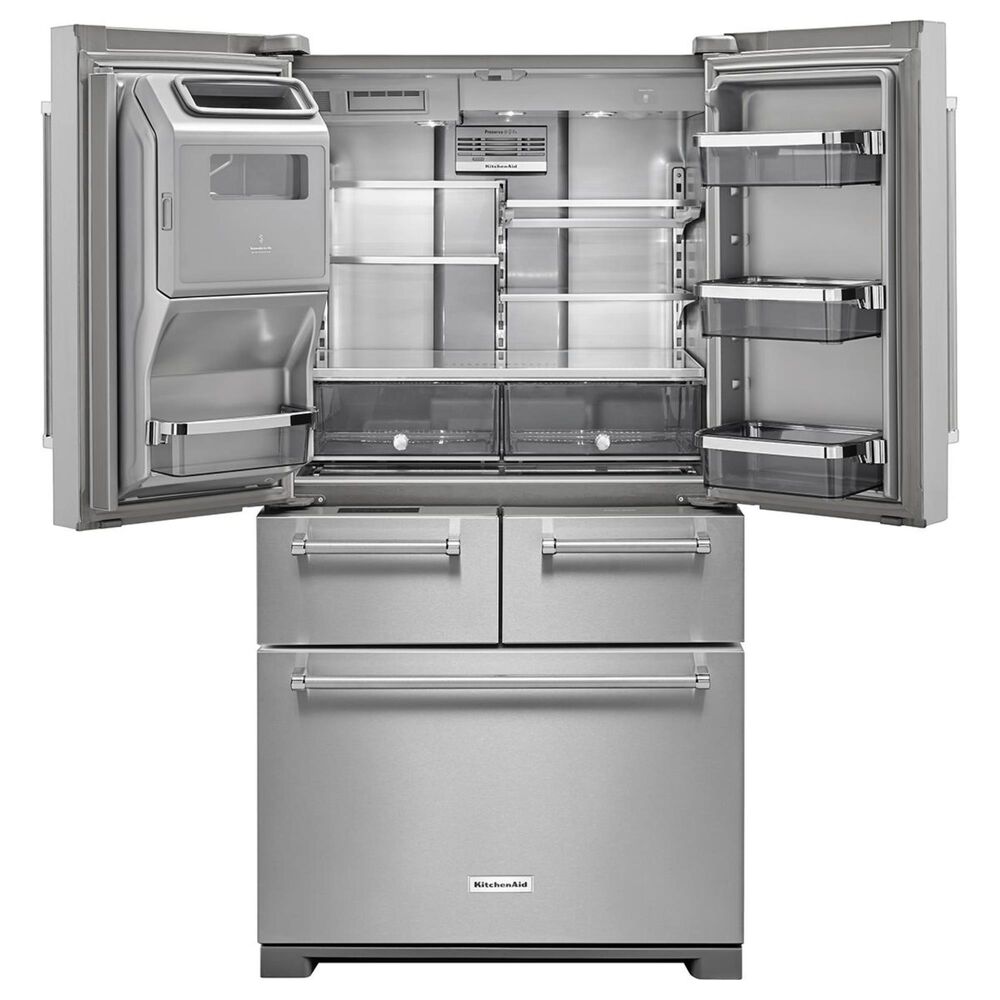 KitchenAid 25.8 Cu. Ft. 5-Door Refrigerator with Platinum Interior, , large