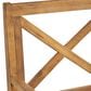 Hearth and Haven Perla Patio Dining Chair with Blue Cushions in Teak (Set of 2), , large