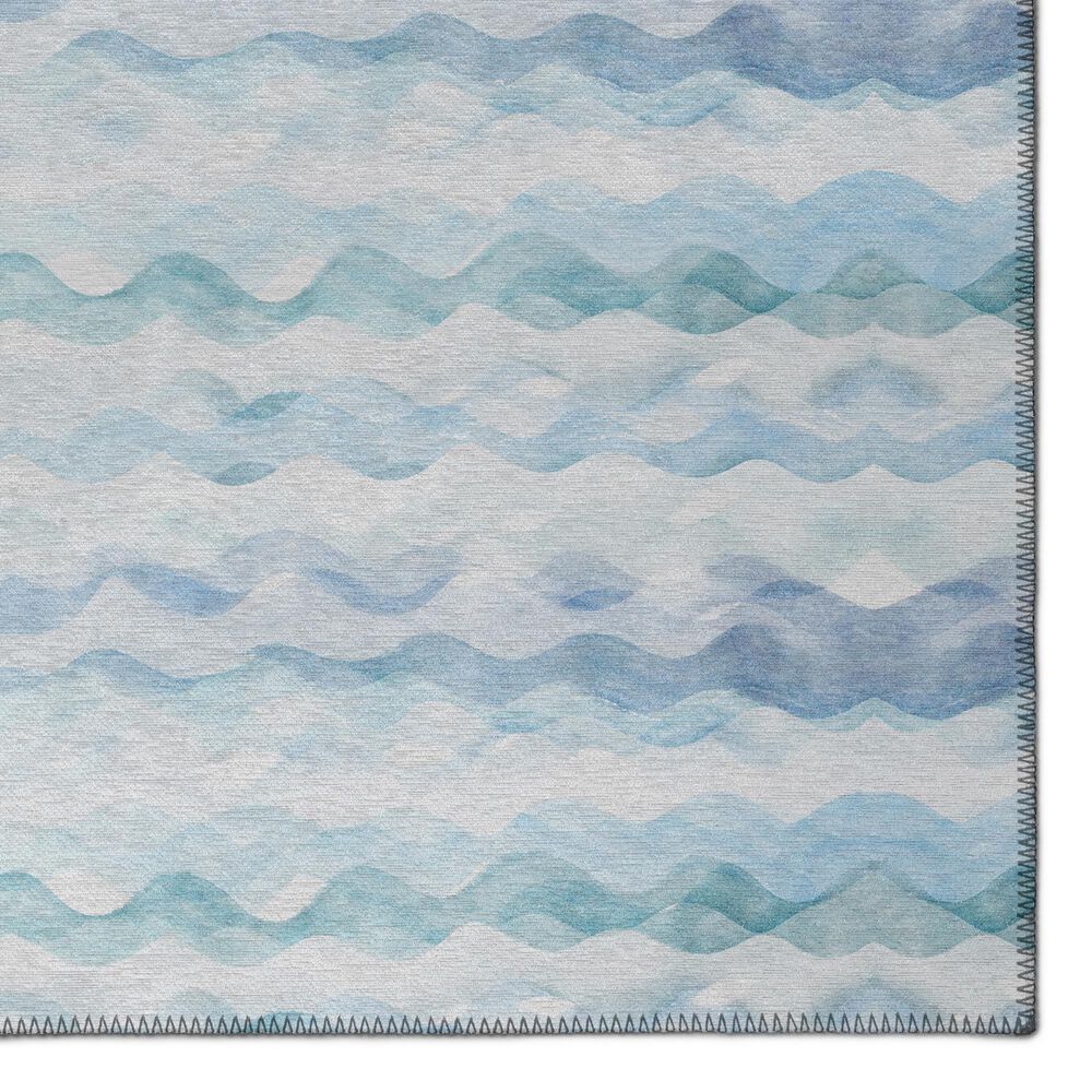 Dalyn Rug Company Seabreeze Chevron 3&#39; x 5&#39; Denim Area Rug, , large