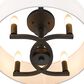 Golden Lighting Eliana 4-Light Semi-Flush in Matte Black, , large