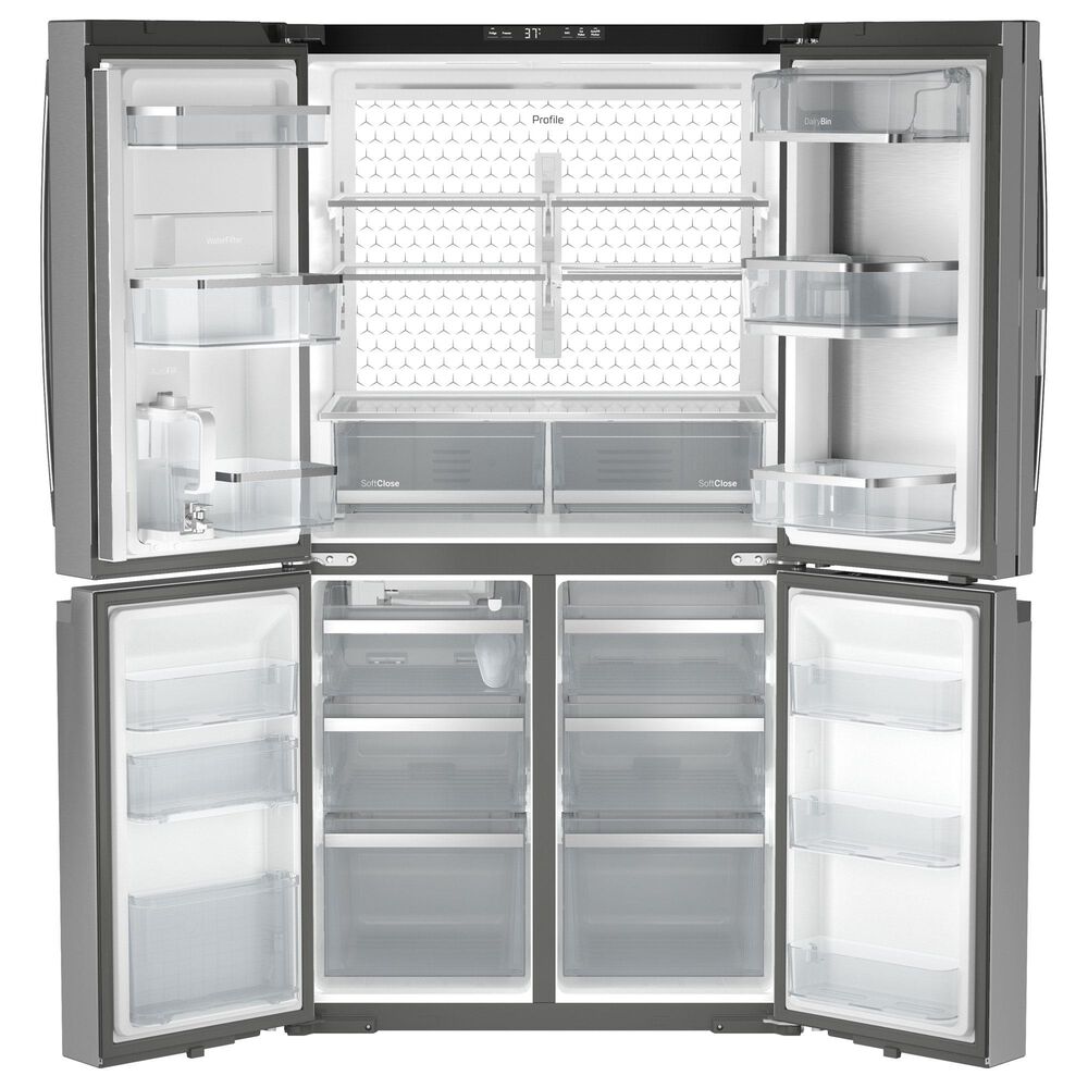 GE Profile 28.4 Cu. Ft. 4-Door Smart French Door Refrigerator in Stainless Steel, , large