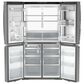 GE Profile 28.4 Cu. Ft. 4-Door Smart French Door Refrigerator in Stainless Steel, , large