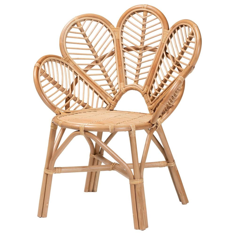 Baxton Studio Eliava Accent Chair in Natural Brown, , large