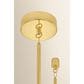 Troy Lighting Solara 3-Light Chandelier in Vintage Polished Brass, , large