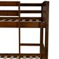 Linon Home Decor Perryton Twin Over Twin Bunk Bed in Warm Oak, , large