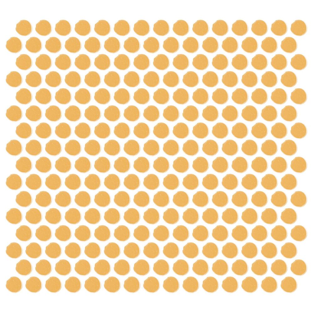 Dal-Tile Color Wheel Mustard 13" x 11" Ceramic Mosaic Sheet, , large