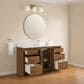 37B Lucerne 60" Single Bathroom Vanity in Dark Maplewood with Marble Top and Backsplash, , large