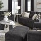 Ashley Loreo Ottoman in Ebony, , large