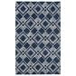 Safavieh Micro-Loop MLP154N 5" x 8" Navy and Ivory Area Rug, , large