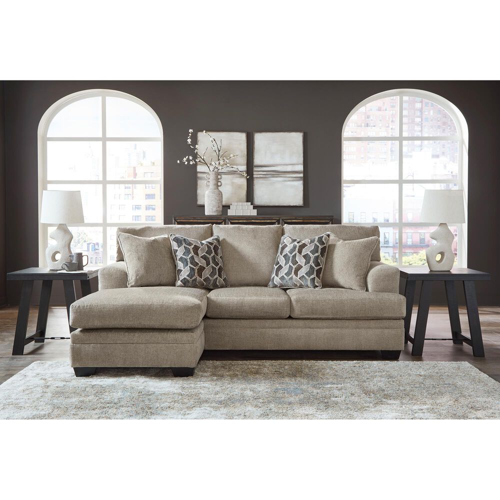 Ashley Stonemeade Stationary Sofa Chaise in Taupe, , large