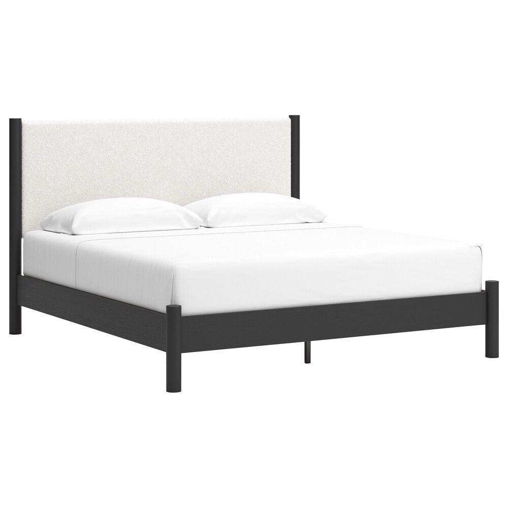Ashley Cadmori 5-Piece King Platform Bedroom Set in Black and White, , large