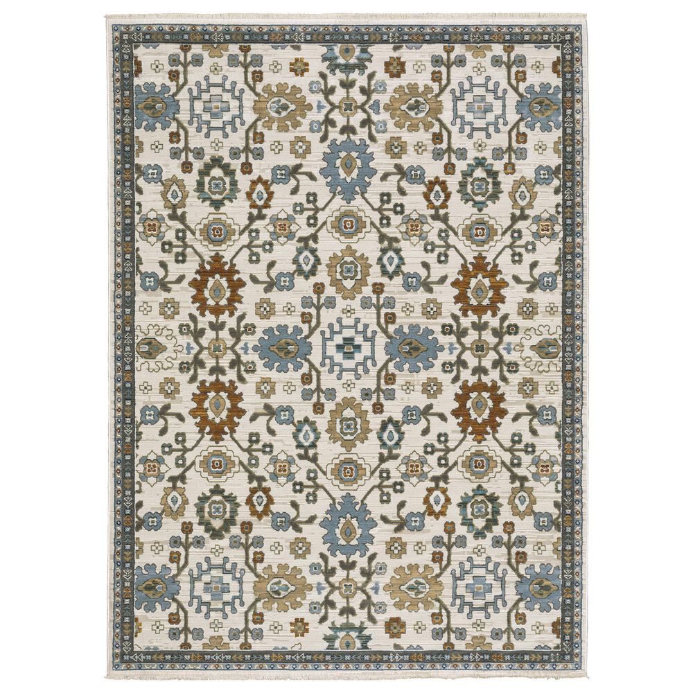 Oriental Weavers Keira Ivory and Multicolor 7&#39;10&quot; x 10&#39;10&quot; Area Rug, , large