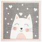 Safavieh Carousel CRK134 5"3" Square Pink and Grey Kids  Area Rug, , large