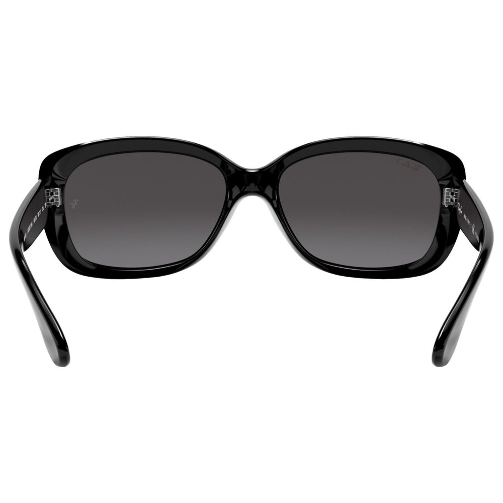 Ray-Ban Jackie Ohh Sunglasses with Grey Lenses in Polished Black, , large