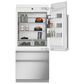 Monogram 20.1 Cu. Ft. Integrated Built-In Bottom Freezer Refrigerator with Left Hinge in Panel Ready, , large