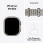 Apple Watch Ultra 4 (GPS + Cellular) 49mm Natural Titanium Case with Translucent Gray Ocean Band, , large