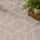 Nourison Horizon HOZ01 Grey 10" x 14" Indoor/Outdoor Area Rug, , large