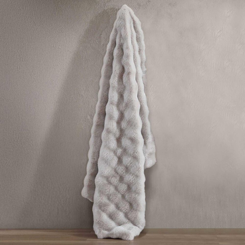 Hallmart Collectibles Bubble 50&quot; x 60&quot; Throw in Gray, , large