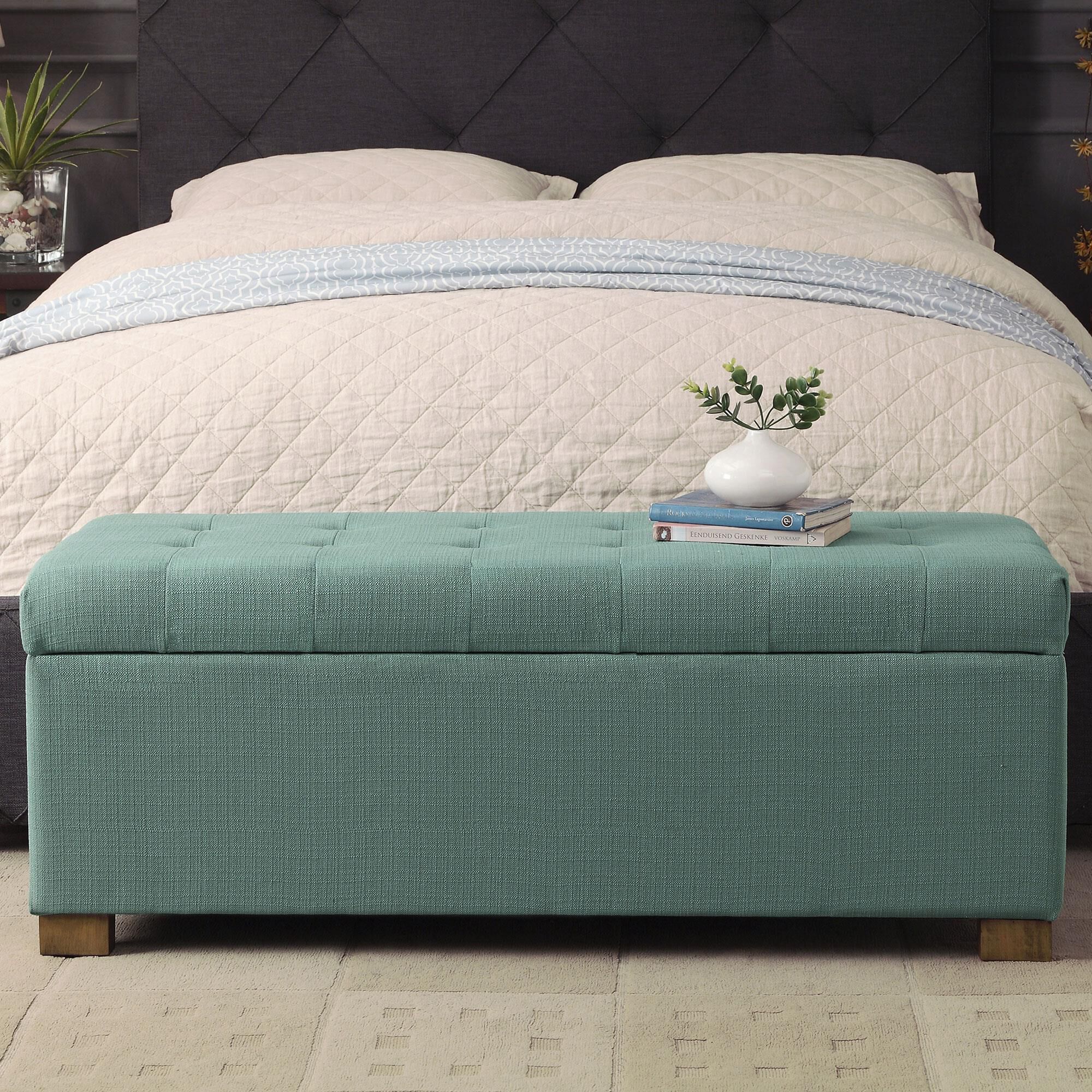 Kinfine Storage Bench in Teal NFM