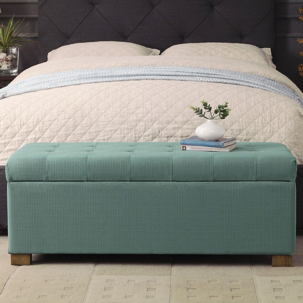 Kinfine Storage Bench in Teal, , large