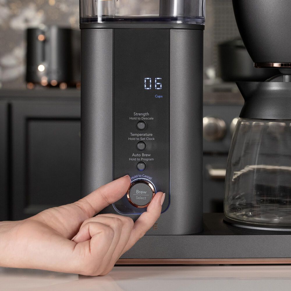 Cafe Specialty Drip Coffee Maker with Glass Carafe in Matte Black, , large