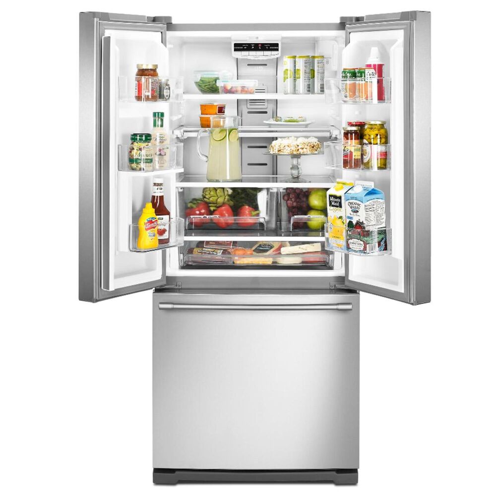 Maytag 20 Cu. Ft. 30-Inch Wide French Door Refrigerator with Exterior Water Dispenser, , large