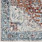 Surya Lavadora 2"7" x 7"3" Ink Blue, Brick Red, Mustard, Gray, Light Beige and Cream Runner, , large