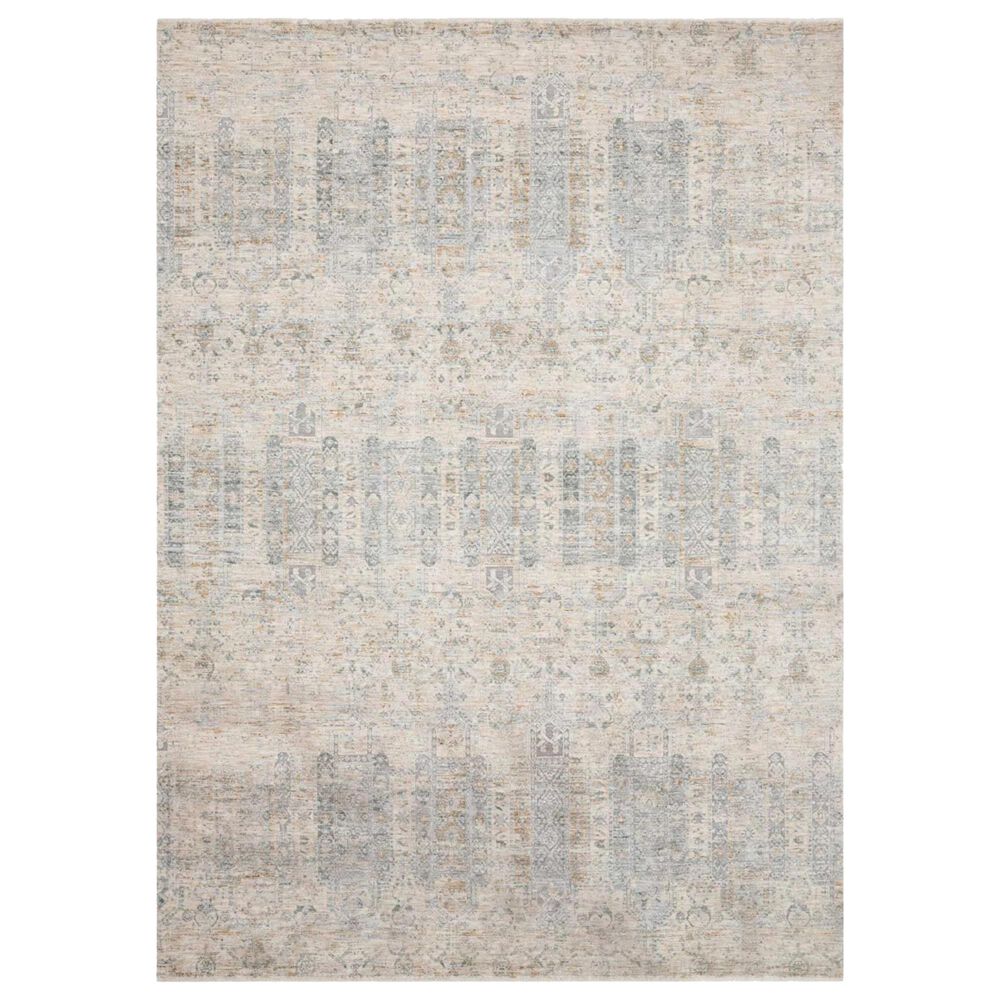 Loloi Pandora PAN-02 12" x 15"6" Ivory and Mist Area Rug, , large
