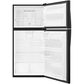 Whirlpool 18 Cu. Ft. Top Freezer Refrigerator with Flexi Slide Bin in Black, , large