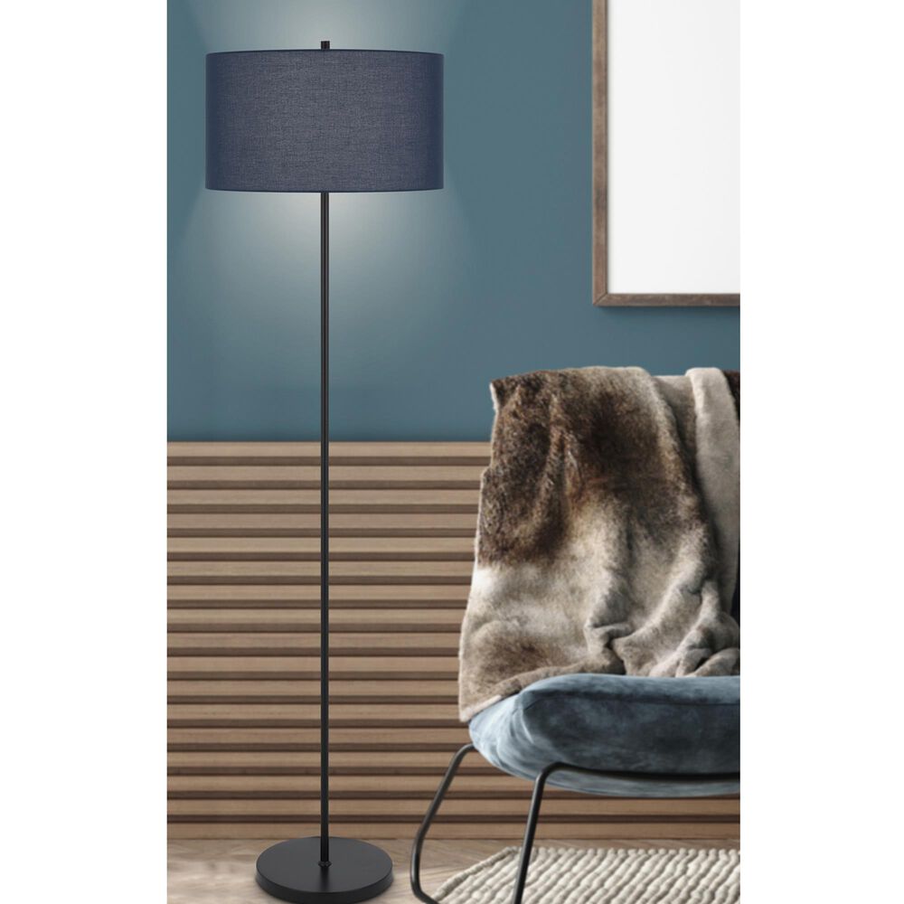 Cal Lighting Cromwell Floor Lamp in Dark Bronze and Antique Brass, , large