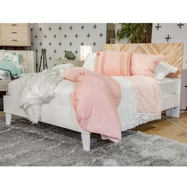 Signature Design by Ashley Piperton Full Platform Bed in Matte White and Sugarberry, , large