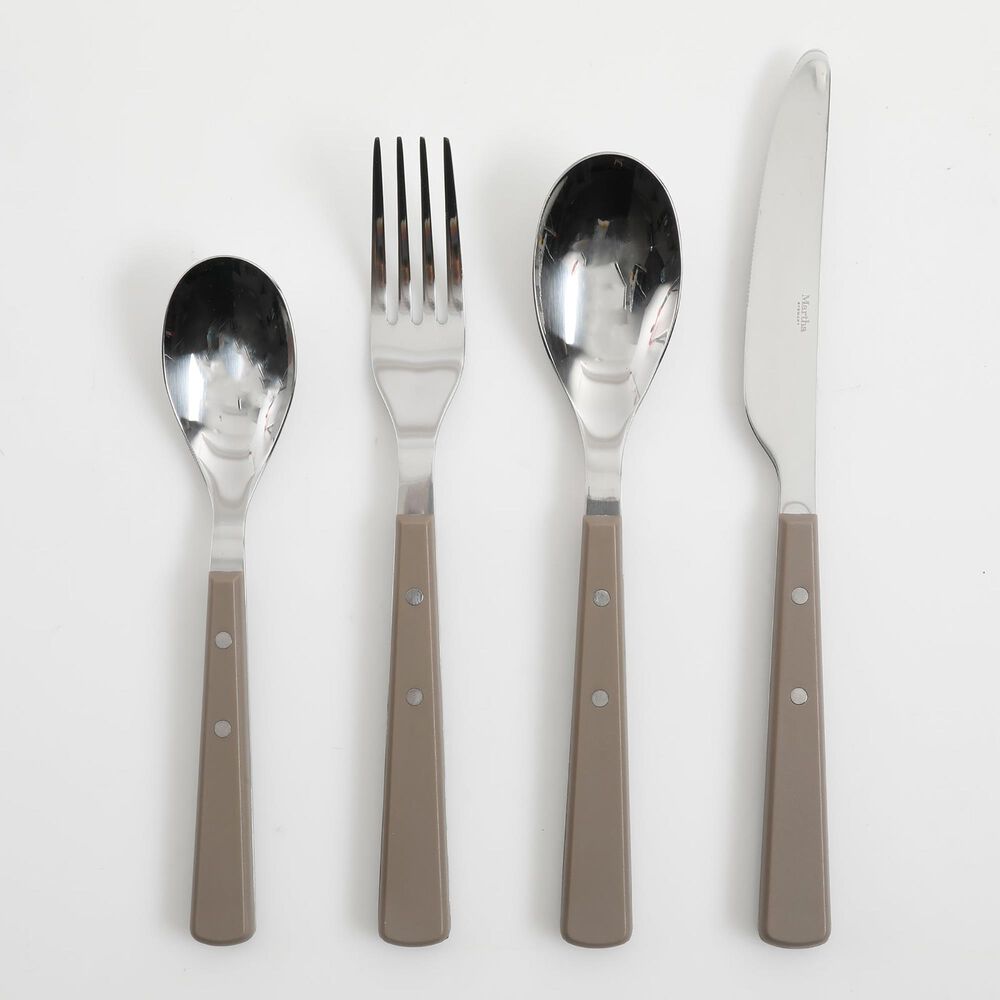 Martha Stewart Watercliffe 16-Piece Flatware Set in Silver, , large