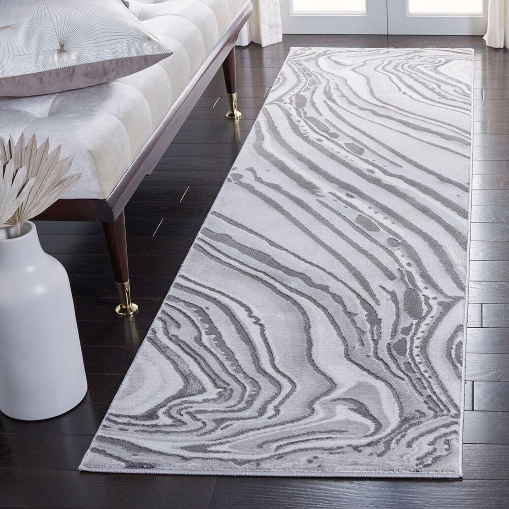 Safavieh Craft CFT843F 2&#39;3&quot; x 8&#39; Light Grey and Grey Runner, , large