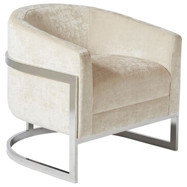 Hampton Park Haven Accent Chair in Cream/Chrome, , large